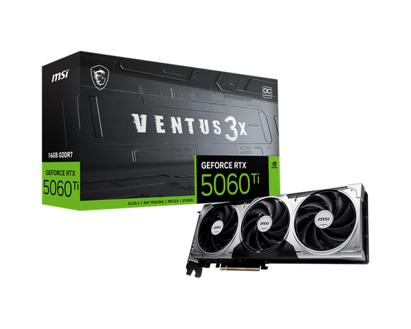 Изображение товара Видеокарта MSI RTX 5060 Ti 16G Ventus 3X OC