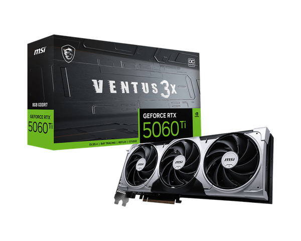 Изображение товара Видеокарта MSI RTX 5060 Ti 8G Ventus 3X OC