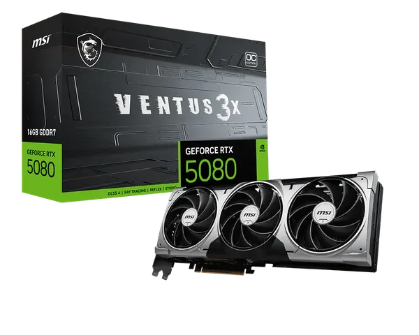 Изображение товара Видеокарта MSI RTX 5080 16G Ventus 3X OC