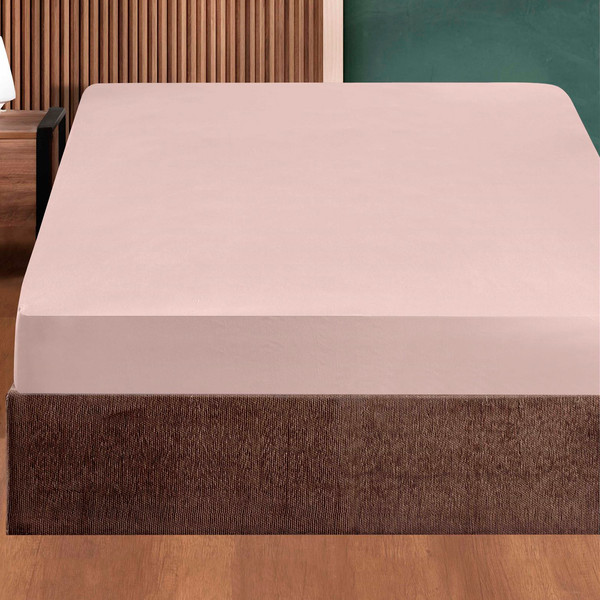 Изображение товара Простыня DO&CO Soft на резинке 90x200x30 / 12121 (пудра)