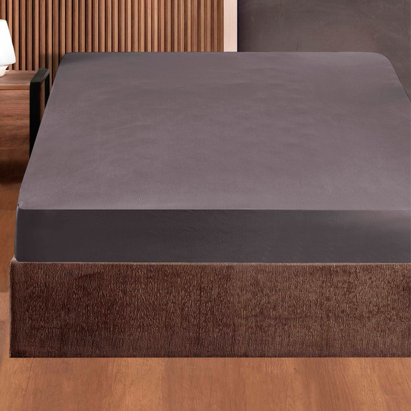 Изображение товара Простыня DO&CO Soft на резинке 90x200x30 / 12121 (лиловый)