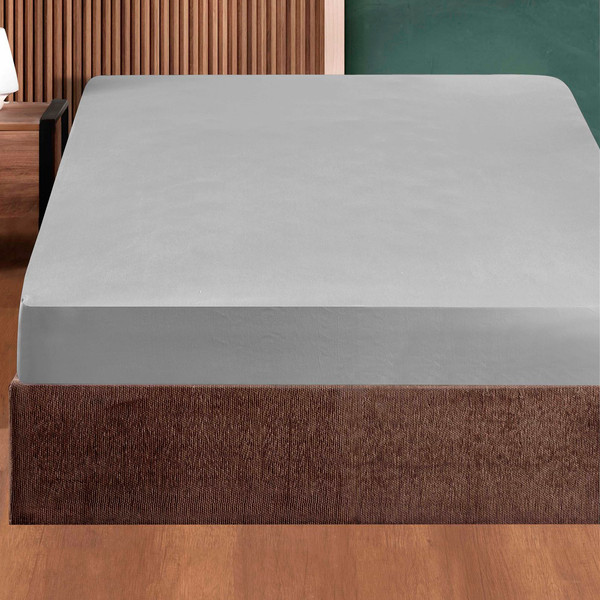 Изображение товара Простыня DO&CO Soft на резинке 90x200x30 / 12121 (серый)