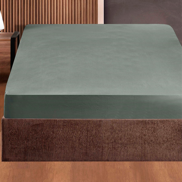 Изображение товара Простыня DO&CO Soft на резинке 180x200x30 / 12123 (зеленый)