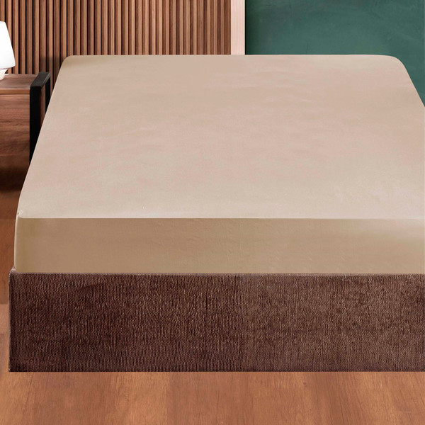 Изображение товара Простыня DO&CO Soft на резинке 180x200x30 / 12123 (молочный)