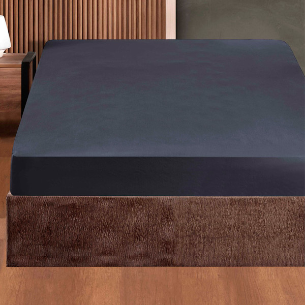 Изображение товара Простыня DO&CO Soft на резинке 180x200x30 / 12123 (синий)