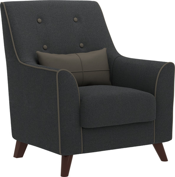 Изображение товара Кресло мягкое Bravo Мебель Далас стандарт 8 вариант (серый мех/холодный серый)