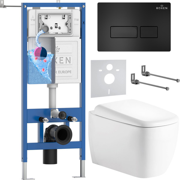 Изображение товара Унитаз подвесной с инсталляцией Roxen StounFix Dual Fresh 968501