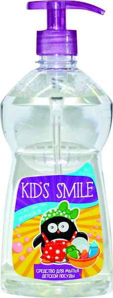 Изображение товара Средство для мытья посуды Kids Smile С экстрактом Ромашки (500г)
