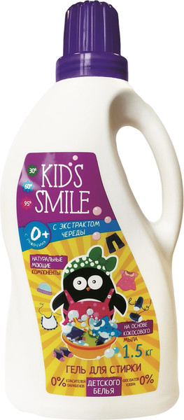 Изображение товара Гель для стирки Kids Smile Для детского белья (1.5кг)
