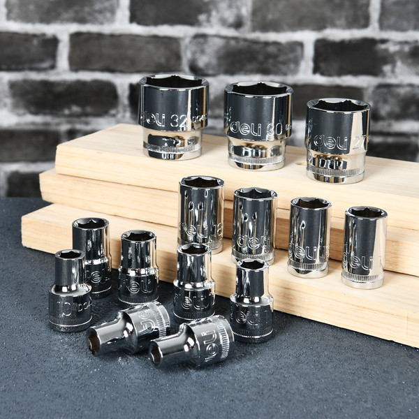 Изображение товара Головка слесарная Deli Торцевая шестигранная YS EDQ4010 (1/2", 10мм)