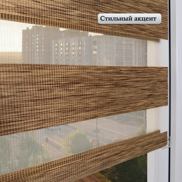 Изображение товара Рулонная штора АС МАРТ Вудэн 72x160 (хаки)