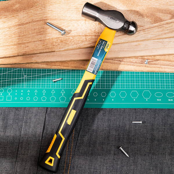 Изображение товара Молоток Deli Шаровой YS EDL443024 (680г, фибергласовая рукоятка)