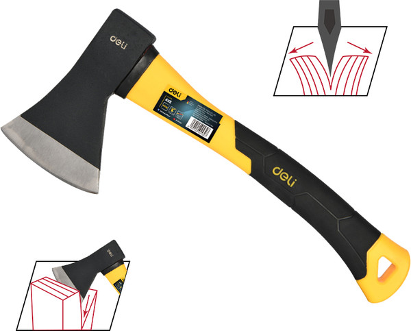 Изображение товара Топор Deli YS EDL5709 (800г, фибергласовая рукоятка)