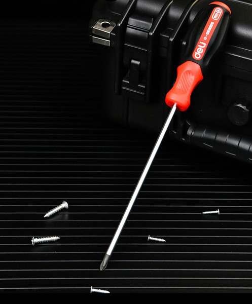 Изображение товара Отвертка Deli RS EDL3456 (PH1x75мм, черный/красный)