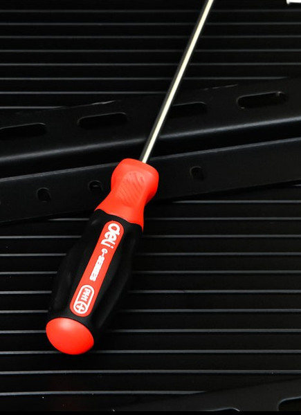 Изображение товара Отвертка Deli RS EDL3456 (PH1x75мм, черный/красный)