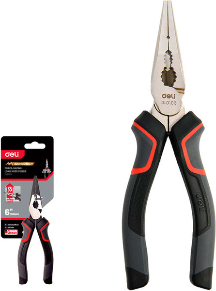 Изображение товара Длинногубцы Deli EDL0103 (черный/красный)