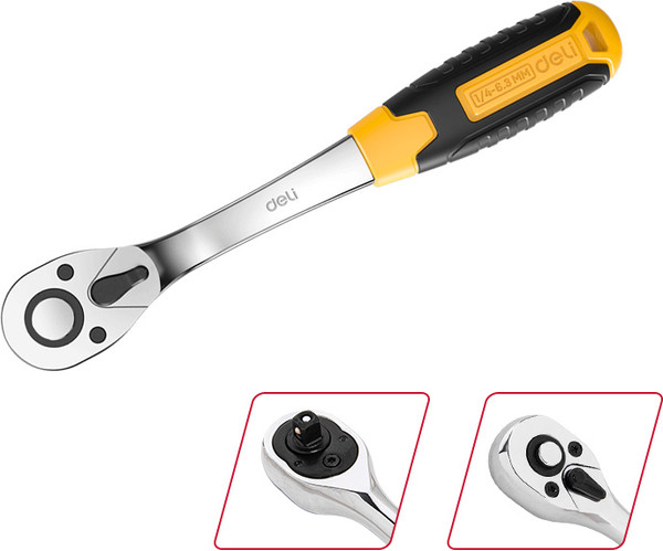 Изображение товара Трещотка Deli EDL2324 (черный/желтый)