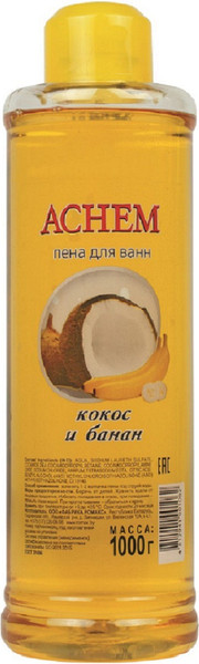 Изображение товара Пена для ванны Achem Кокос и банан (1л)