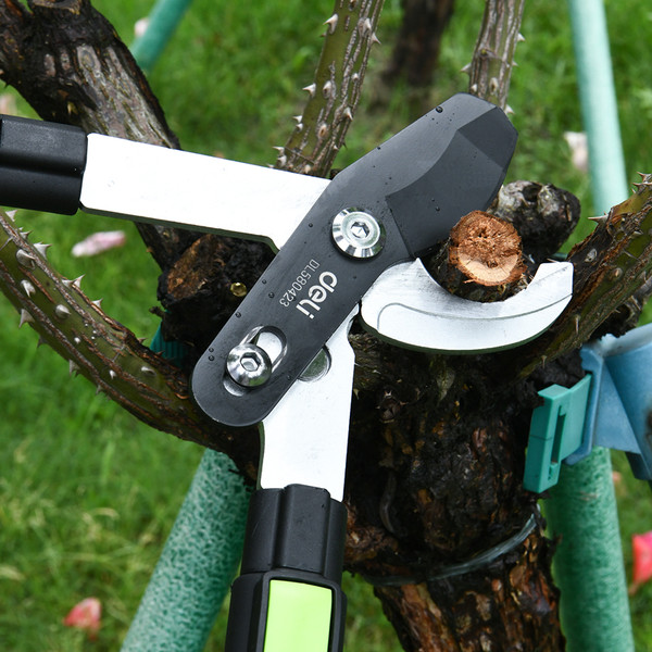 Изображение товара Сучкорез механический Deli Телескопический усиленный GS EDL580423 (630-870мм, черный/зеленый)