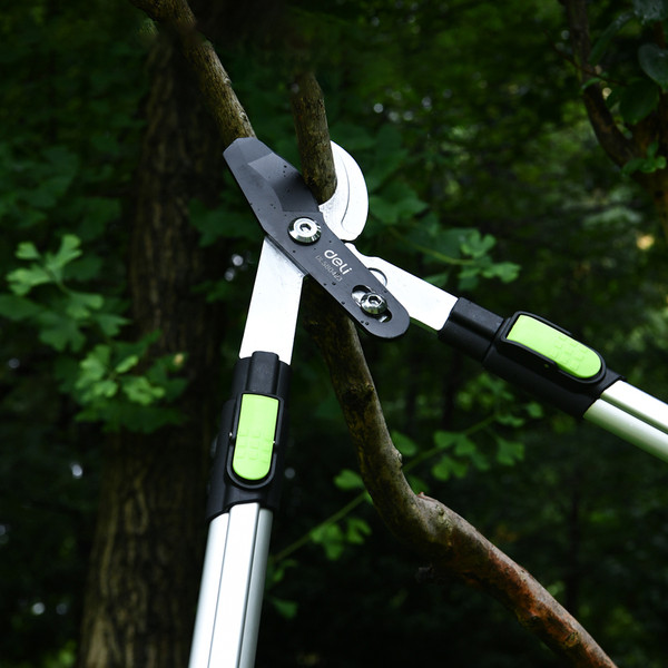 Изображение товара Сучкорез механический Deli Телескопический усиленный GS EDL580423 (630-870мм, черный/зеленый)