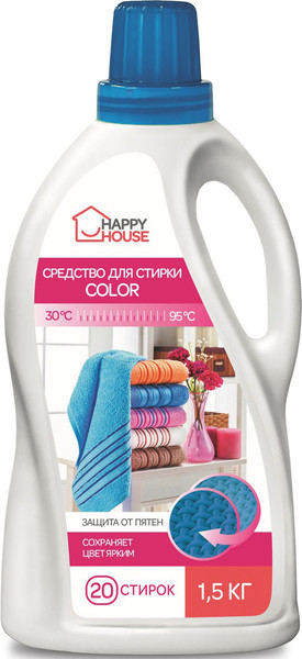 Изображение товара Гель для стирки Happy House Color (1.5кг)