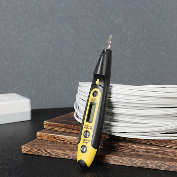 Изображение товара Мультиметр цифровой Deli Тестер напряжения EDL8005 (желтый/черный)