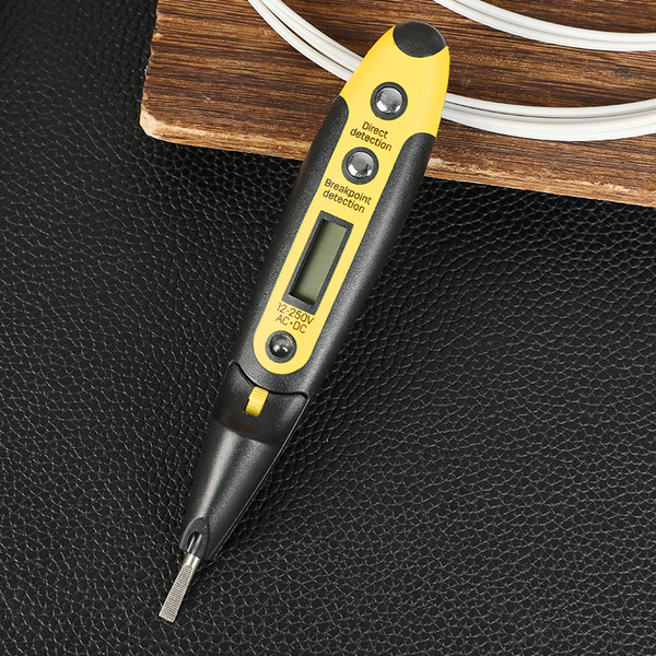 Изображение товара Мультиметр цифровой Deli Тестер напряжения EDL8005 (желтый/черный)