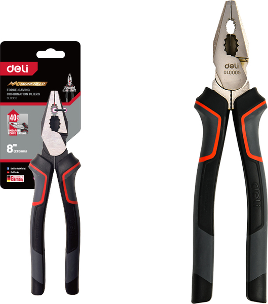 Изображение товара Плоскогубцы Deli EDL0005 (красный/черный)