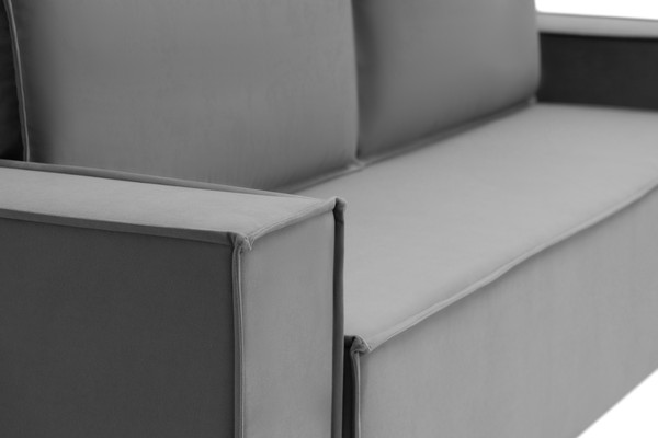 Изображение товара Диван KRONES Цезарь 4 Lux (велюр темно-серый)