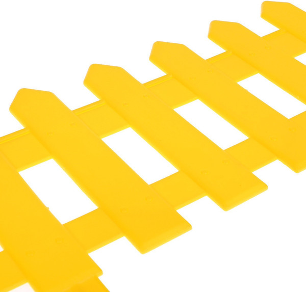 Изображение товара Изгородь декоративная Мастер Сад Палисадник 30x196см 4 секции / 2152311 (желтый)