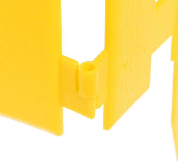 Изображение товара Изгородь декоративная Мастер Сад Палисадник 30x196см 4 секции / 2152311 (желтый)