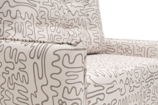 Изображение товара Кресло-кровать KRONES Клио мод.1 НПБ (велюр/рисунок/молочно-кофейный)