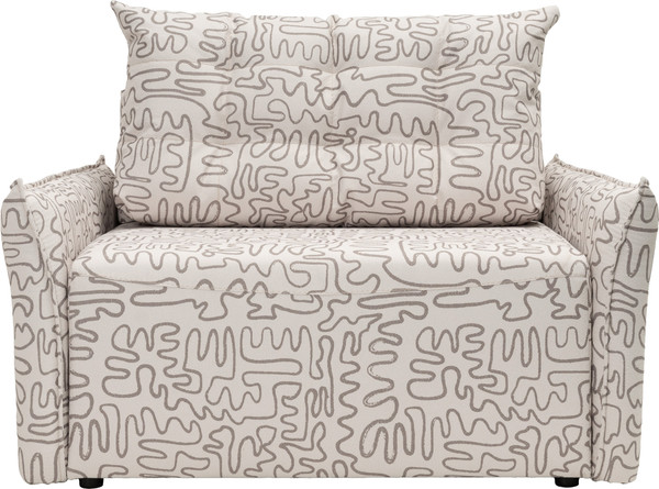 Изображение товара Кресло-кровать KRONES Клио мод.1 НПБ (велюр/рисунок/молочно-кофейный)