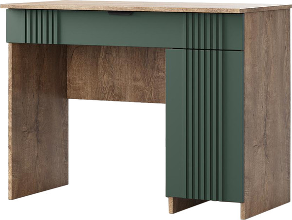 Изображение товара Туалетный столик Мебель-КМК Герта КМК 0979.21 (дуб веллингтон/SAT 22 зеленый мат)