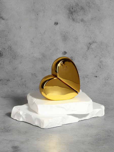 Изображение товара Атомайзер для парфюма Onlytop Сердце / 10680788 (золотистый)