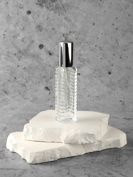 Изображение товара Атомайзер для парфюма Onlytop Прозрачный узор / 10499814 (серебристый)