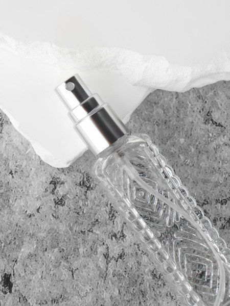 Изображение товара Атомайзер для парфюма Onlytop Прозрачный узор / 10499814 (серебристый)