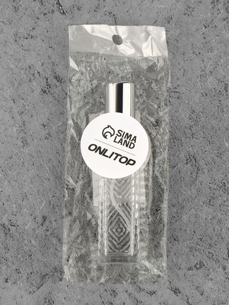 Изображение товара Атомайзер для парфюма Onlytop Прозрачный узор / 10499814 (серебристый)