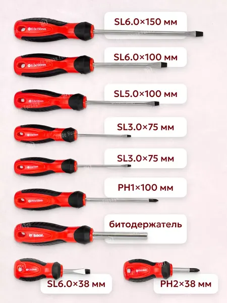 Изображение товара Набор отверток Bobcat В блистере (56932), (29пр)