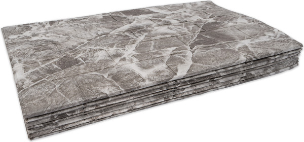 Изображение товара Панель ПВХ Самоклейкин Самоклеящаяся Мрамор черный 3D-FW-101 (70x600)