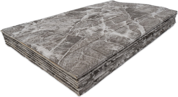 Изображение товара Панель ПВХ Самоклейкин Самоклеящаяся Мрамор черный 3D-FW-101 (70x600)