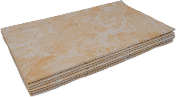 Изображение товара Панель ПВХ Самоклейкин Самоклеящаяся Бежевый мрамор 3D-FW-102 (70x600)