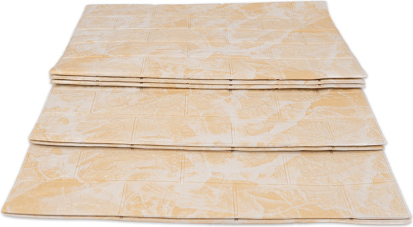 Изображение товара Панель ПВХ Самоклейкин Самоклеящаяся Бежевый мрамор 3D-FW-102 (70x600)