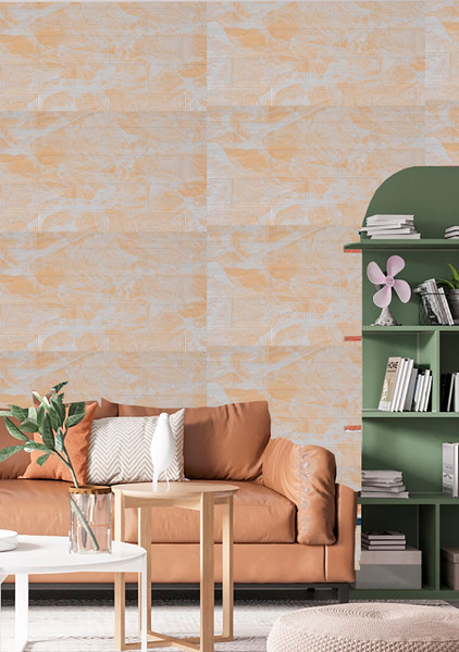 Изображение товара Панель ПВХ Самоклейкин Самоклеящаяся Бежевый мрамор 3D-FW-102 (70x600)