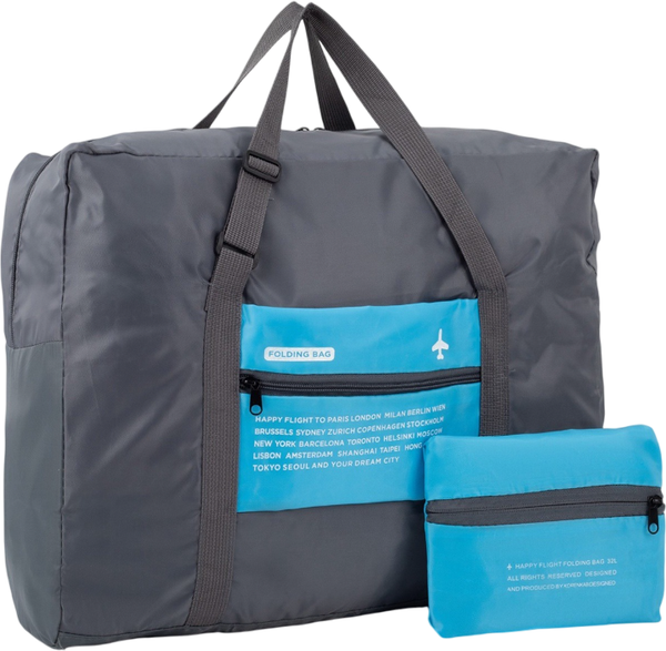 Изображение товара Сумка дорожная Sima-Land 2301711 (серый/голубой)