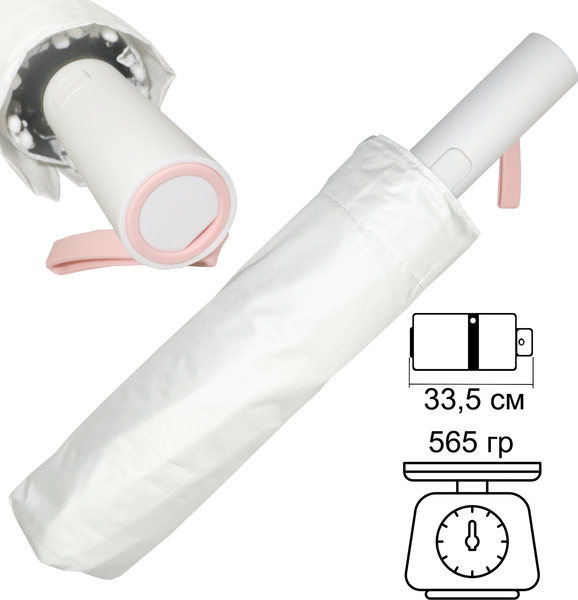 Изображение товара Зонт складной Ame Yoke ОК55-12DR (белый)