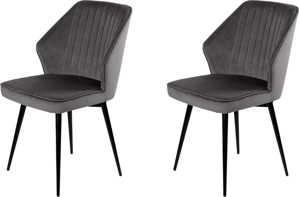 Изображение товара Набор стульев Ваш день Berg поворотный Barkhat 14 (графит, 2шт)