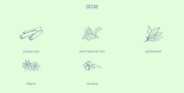 Изображение товара Чайный напиток Floris Мята с корицей и гвоздикой (50г)