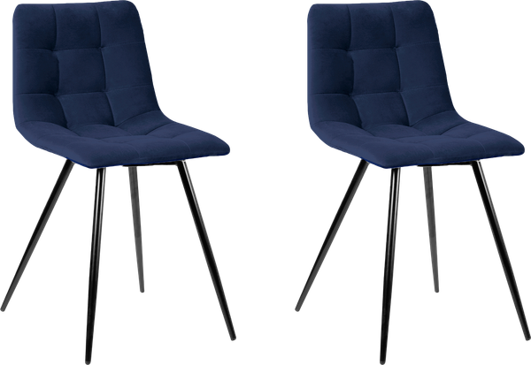 Изображение товара Набор стульев Ваш день Pixel Barkhat 81 (темно-синий, 2шт)