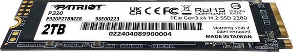 Изображение товара SSD диск Patriot P320 2TB (P320P2TBM28)